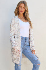 Ailany Confetti Rib Knit Long Sleeve Cardigan